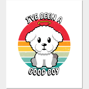 Cute furry dog is a good boy Posters and Art